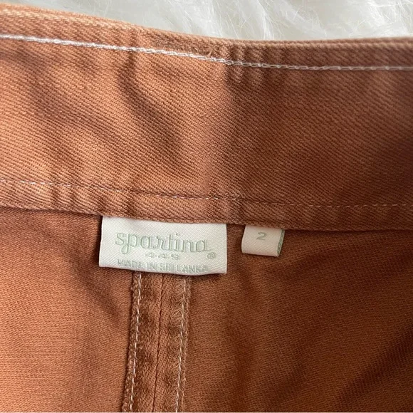 Spartina 449 Sienna Zip Front Skirt Brown - Picture 3 of 5